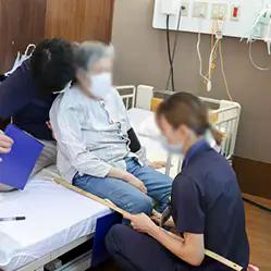 シーティングの流れ 1.身体寸法を測定