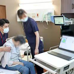 シーティングの流れ 2.座圧計で左右のバランスを測定